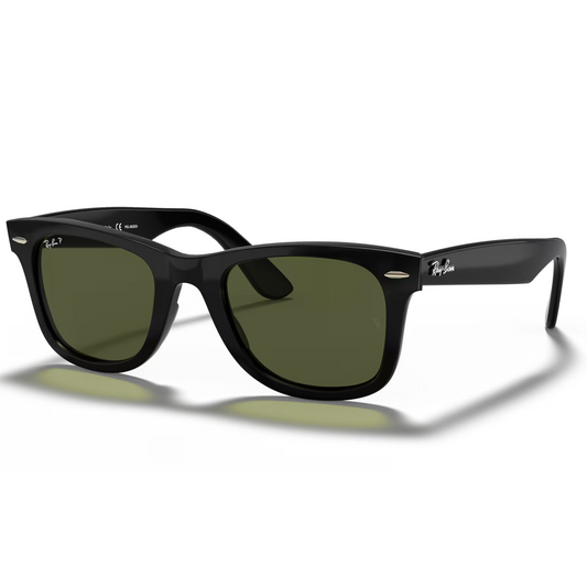 Ray-Ban RB4340 601 50 Wayfarer Preto - Lentes Verde